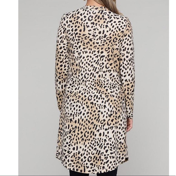 FEW LEFT🔥Leopard Print Long Cardigan M/L/XL - Picture 3 of 8